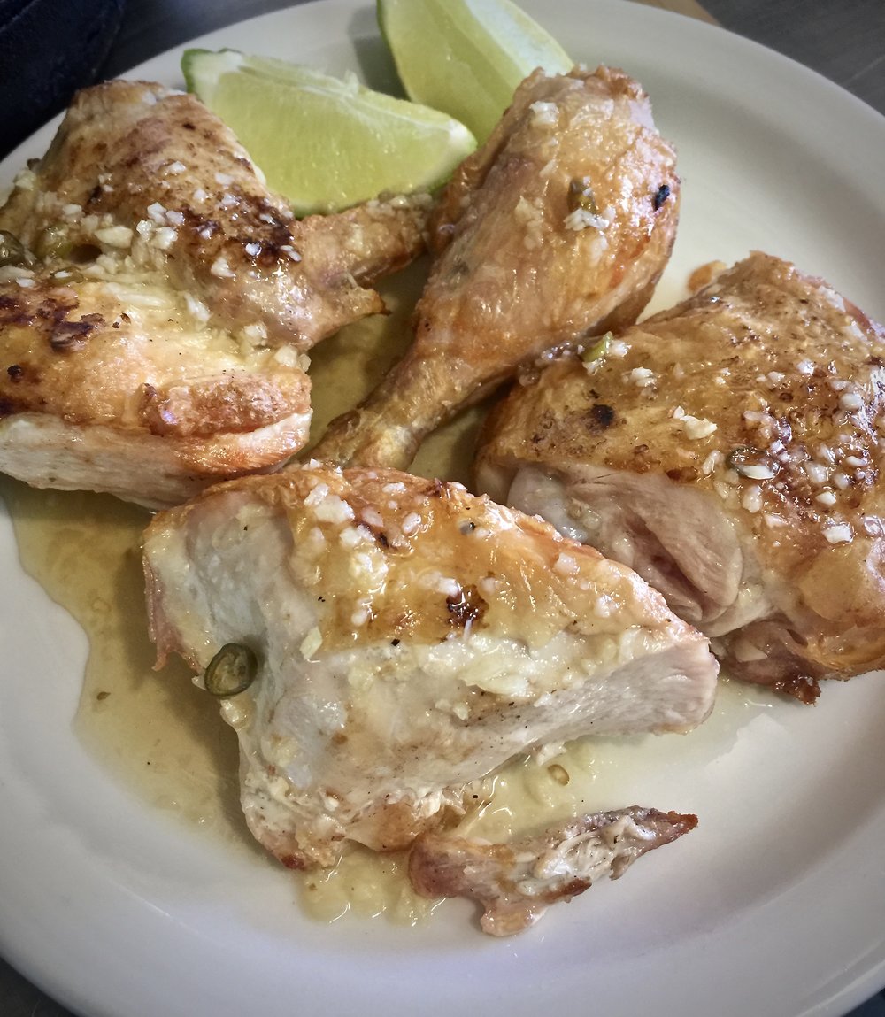 Grilled Chicken with Chili-Lime-Garlic Sauce